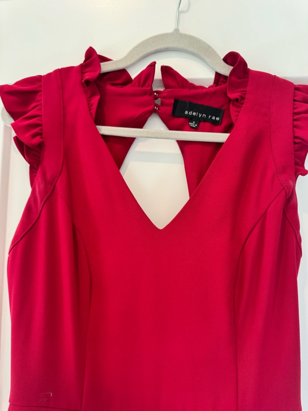 Adelyn Rae Red Romper - Picture 4 of 7